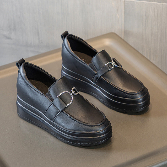 Women's Platform With Hidden Authentic Small Size Heels