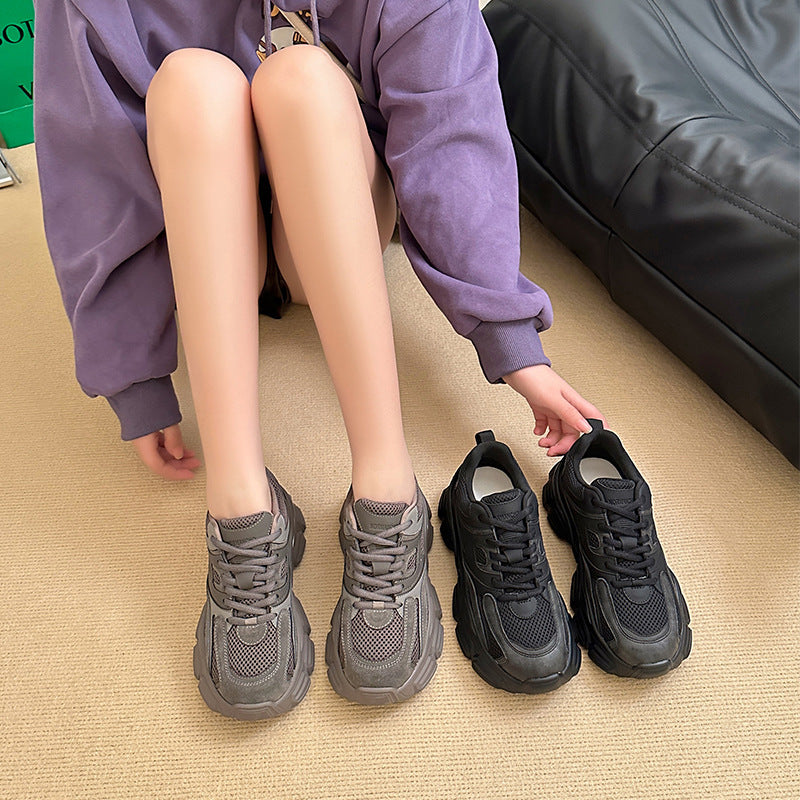 Women's Dad Fashionable Korean Style Thick Bottom Women's Sports Shoes