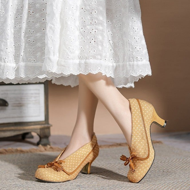 Temperament Not Tired Feet Spring Thick Retro Women's Fashion Shoes