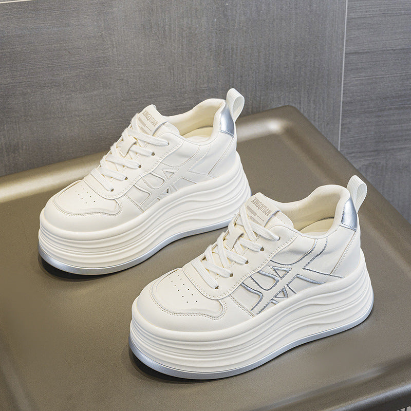 Women's Autumn Korean Style Height Increasing Insole Muffin Lightweight Women's Sports Shoes
