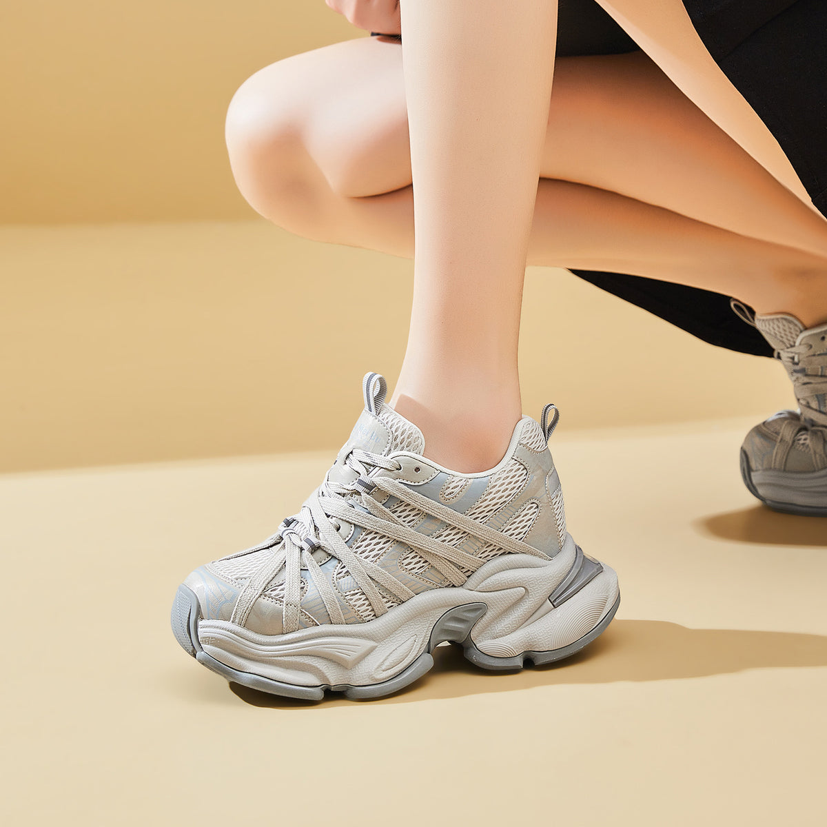 Women's Height Increasing Insole Dad Fashion Summer Women's Sports Shoes