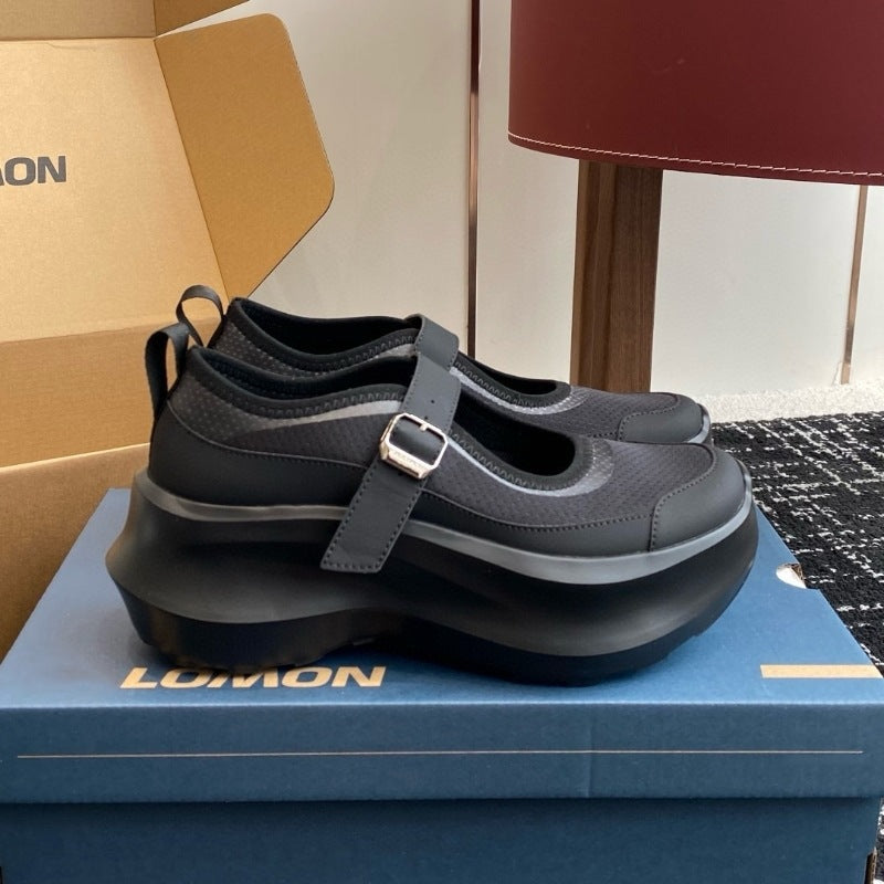Women's Lightweight Comfortable Platform Height Increasing Fashionable Sports Casual Shoes