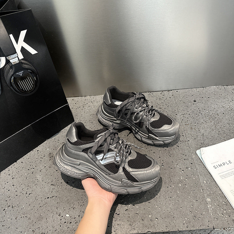 Men's Dad Platform Height Increasing Breathable Fashion Men's Sports Shoes
