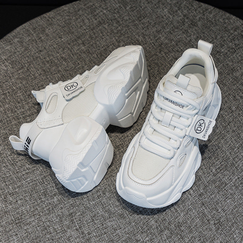 Mesh Height Increasing Insole Dad Female Versatile Korean Style Women's Casual Shoes