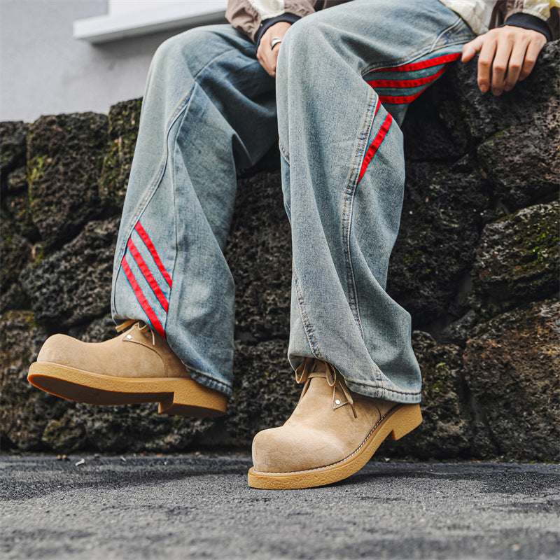 Men's Worker Retro Trendy Versatile Outdoor Men's Martin Boots