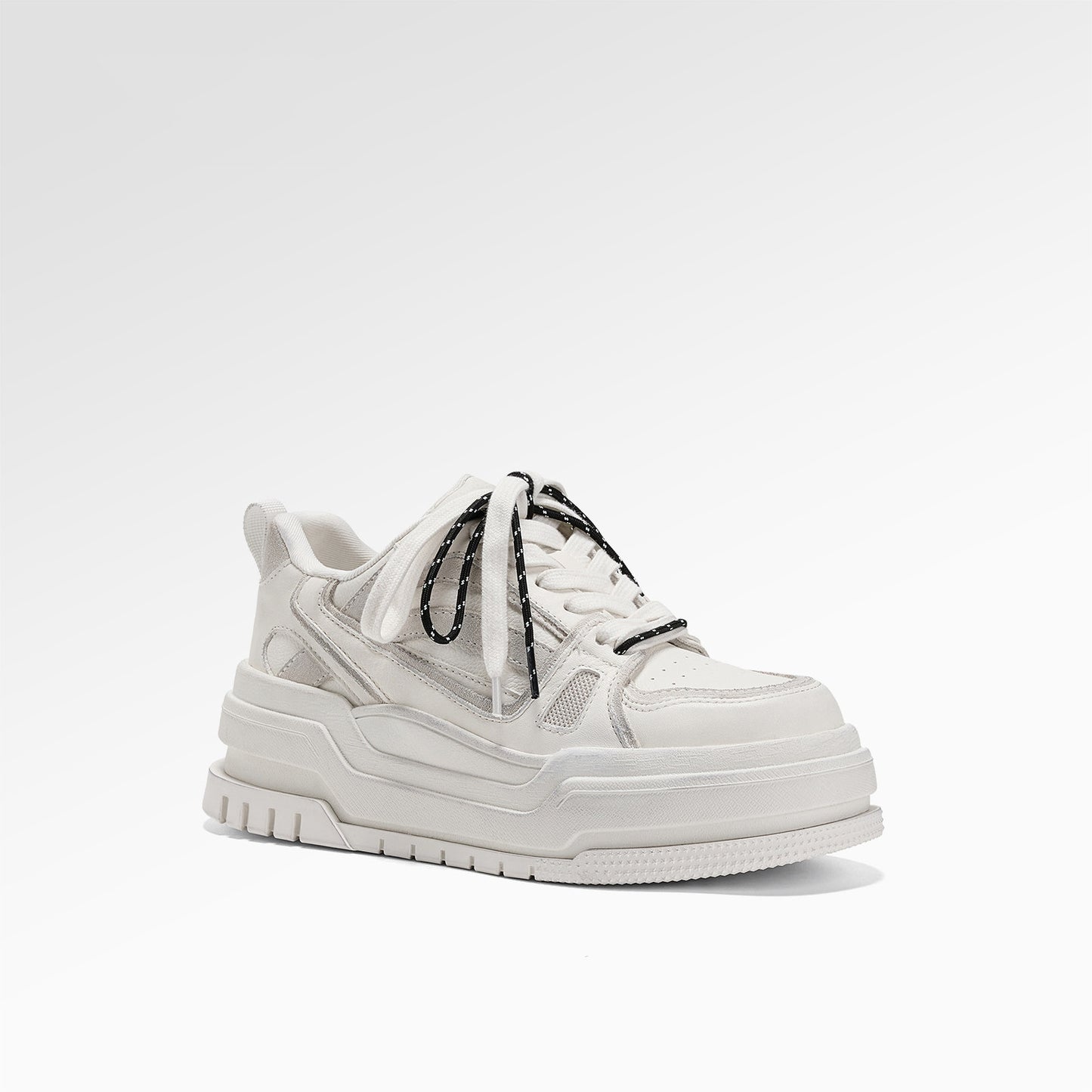 Women's Of Order World Spring Small Thick-soled Genuine Personality Contrast Sneakers