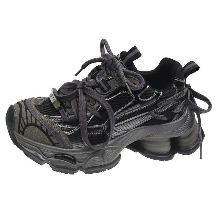 Women's Metal Buckle Platform Muffin Daddy Autumn Sneakers
