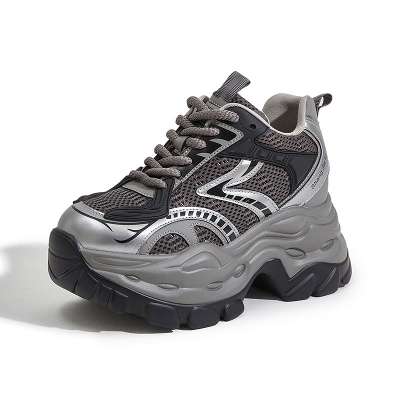 Women's Platform Dad Spring Small Height Increasing Women's Sports Shoes
