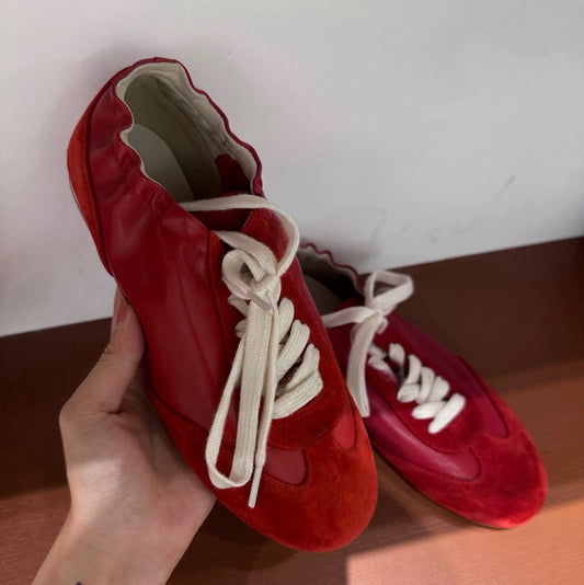 Women's Sheepskin Version Korean Style Comfortable Genuine Women's Sports Shoes