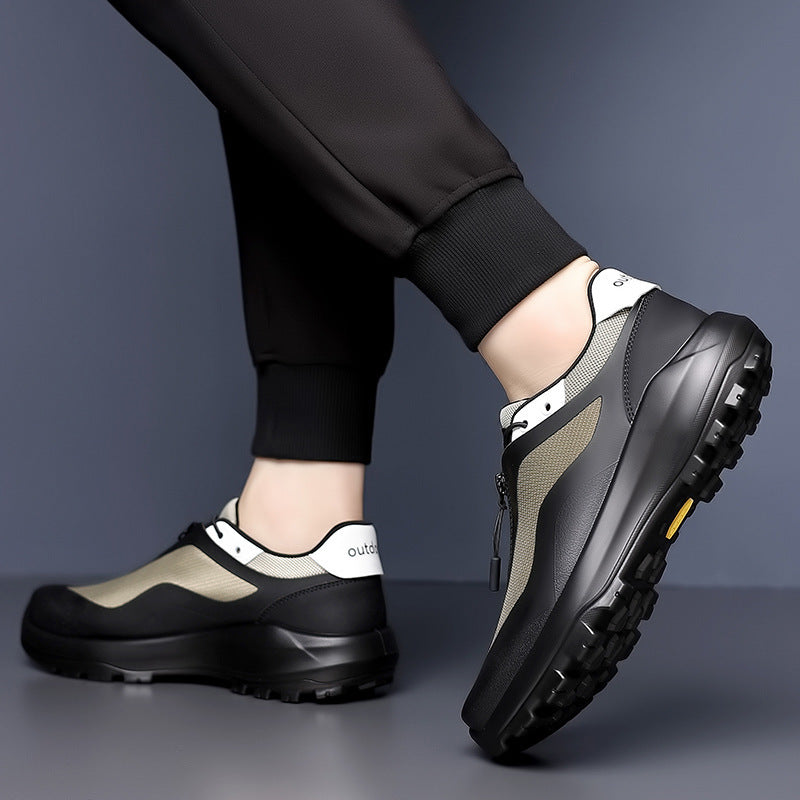 Men's Luxury High Quality Ice Silk Cloth Breathable Outdoor Mountaineering Men's Sports Shoes