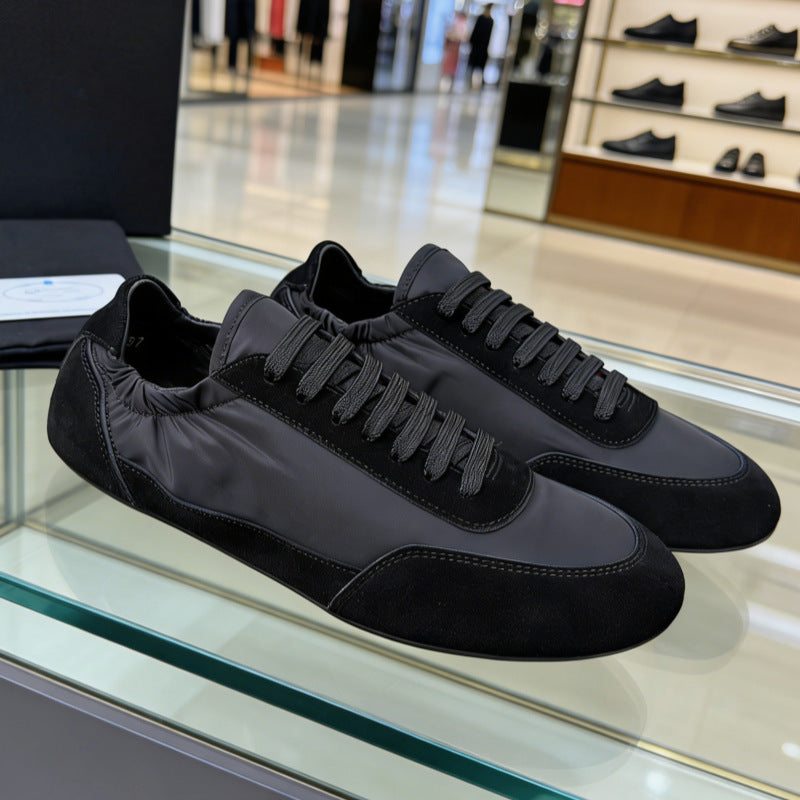 Women's & Men's Moral Training Retro Solid Color Flat Round Toe Sports Casual Shoes