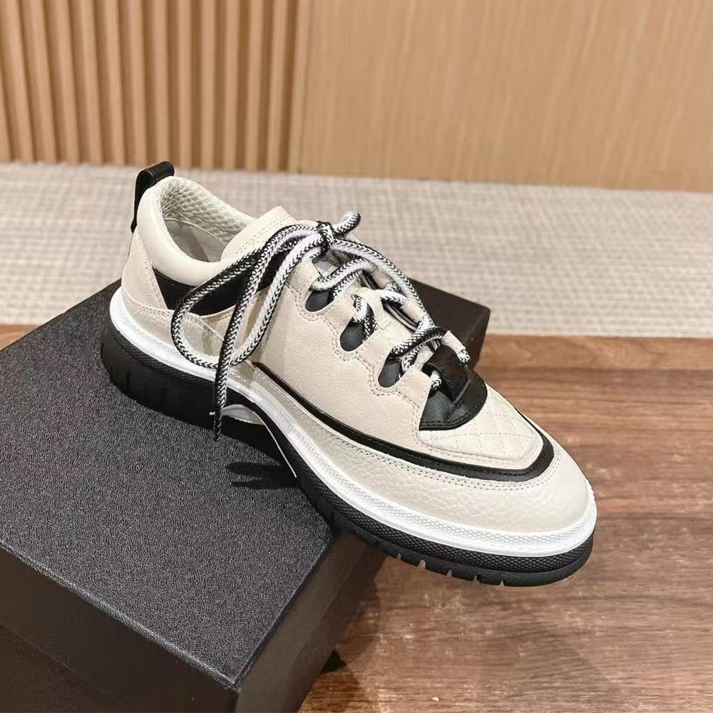 Women's High Version Classic Style Early Spring Rhombus Color Matching Authentic Women's Sports Shoes