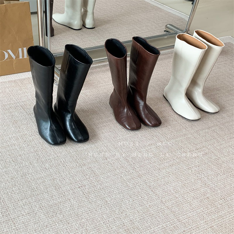 Simple Without Tax Winter Female Middle Wedge Boots