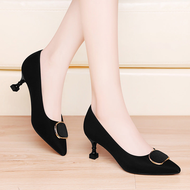 Women's Red High Niche Design Stiletto Not Tired Women's Fashion Shoes