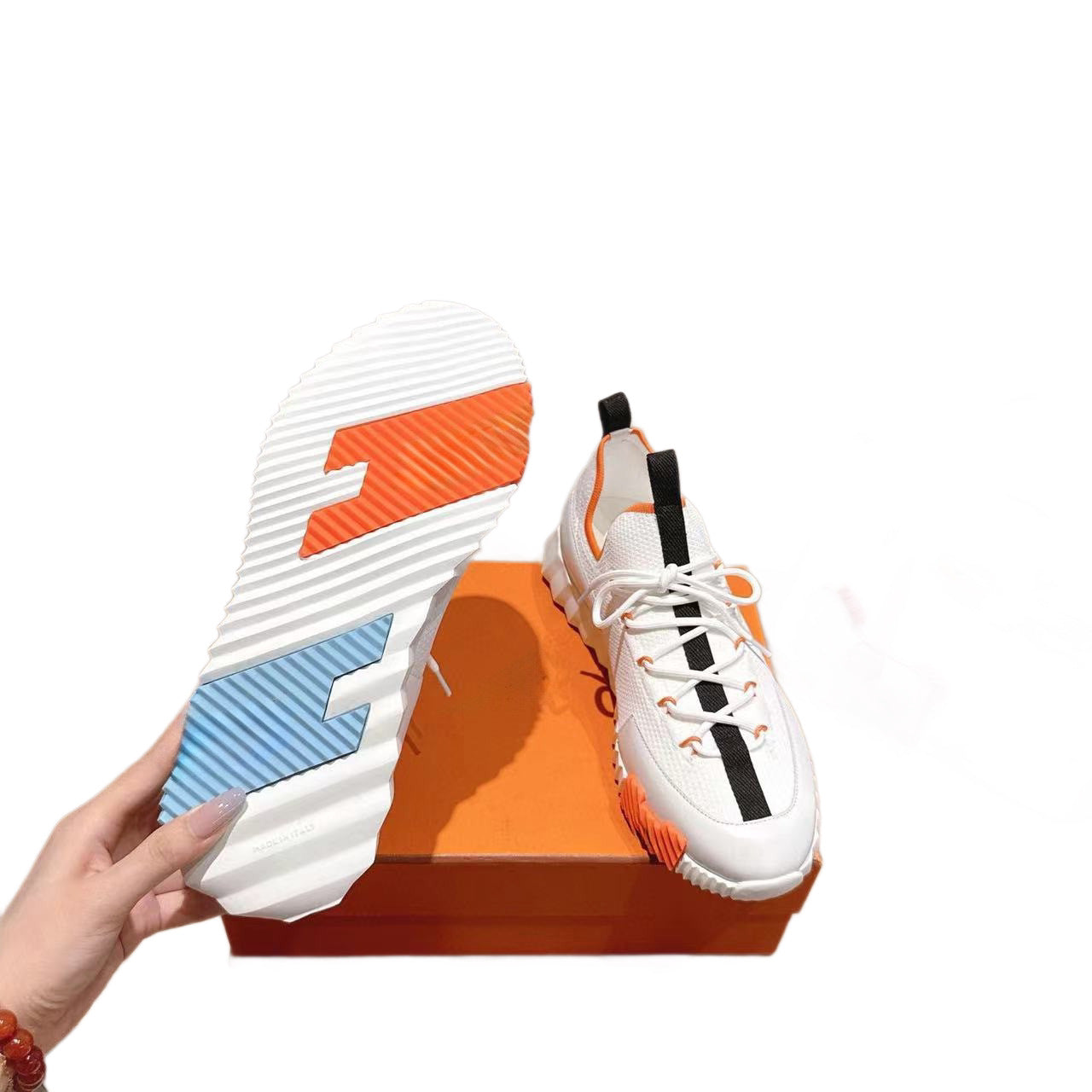 Men's Breathable Mesh Lace Up Lightweight Trendy Men's Sports Shoes