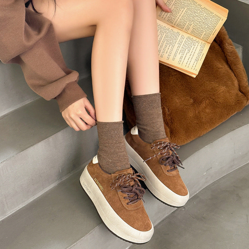 Fashion Glamorous Women's Platform Height Increasing Women's Sports Shoes