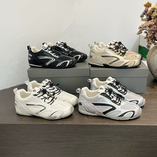 Women's Height Increasing Insole Outdoor Racing Retro Platform American Sneakers