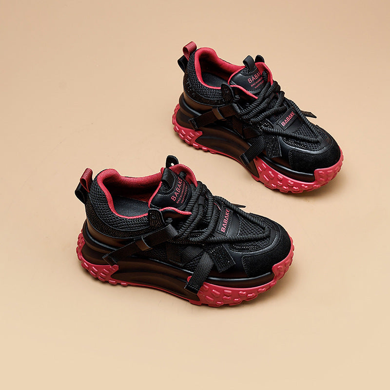 Women's Height Increasing Insole Dad Outer Wear Thick Sports Casual Shoes