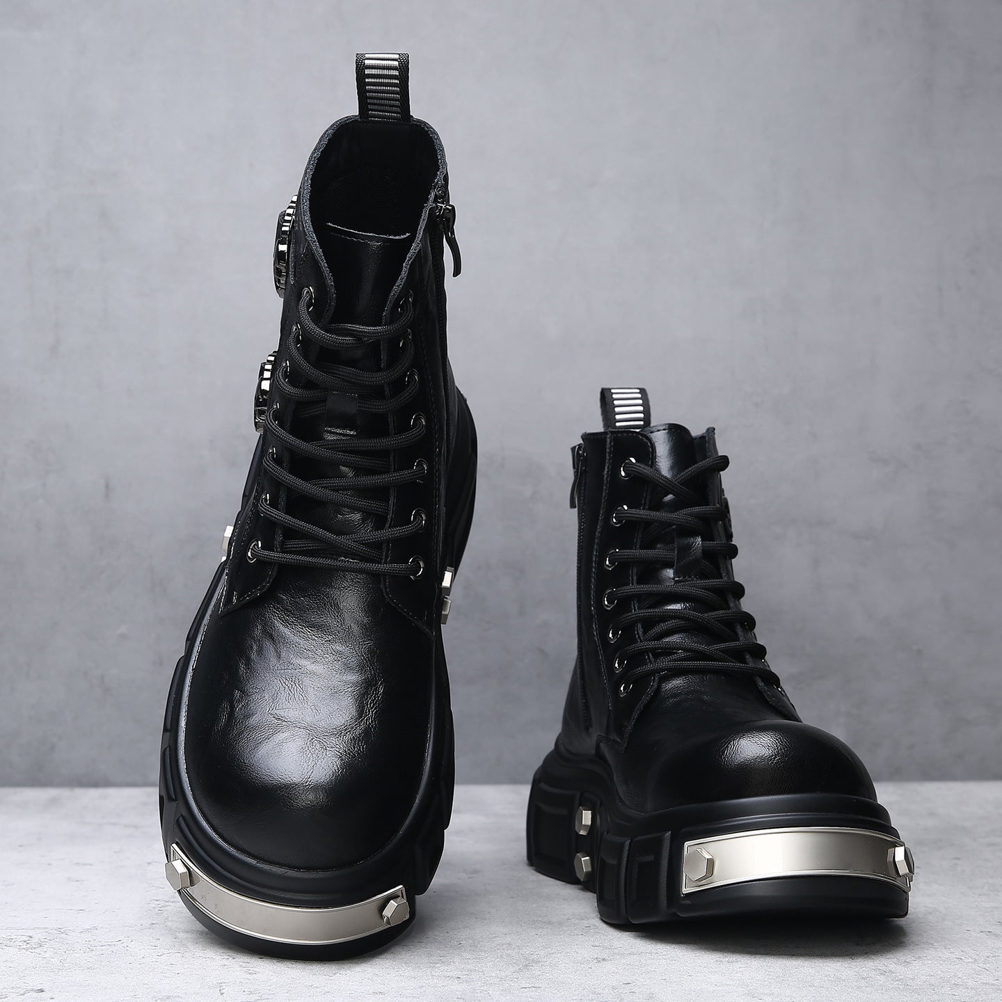 Men's Large Size Winter Small Design Trendy Thick Men's Martin Boots
