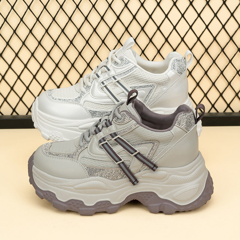 Stylish Live Mesh Breathable Platform Dad Sports Casual Shoes