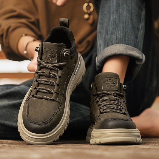 Men's Winter Retro Board Lightweight Platform Spring Boots