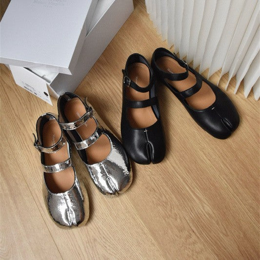 Women's Original Single Mary Jane Trotter Sheepskin Flat Low-cut Women's Fashion Shoes