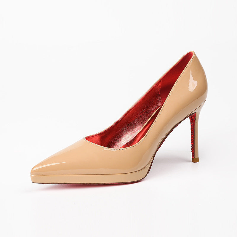 Women's Waterproof Platform High Plus Size French Style Feeling Not Tired Heels