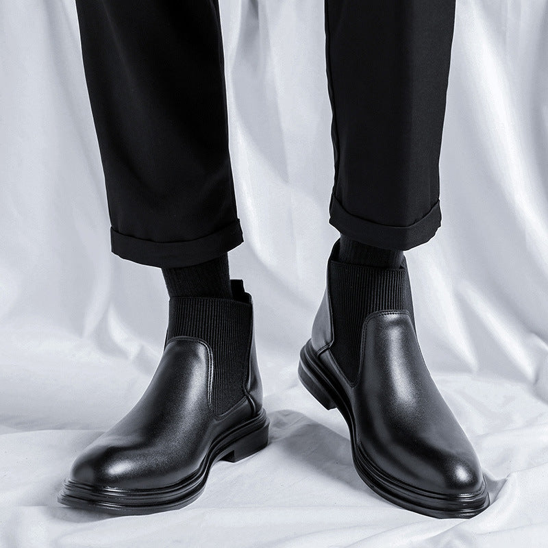 Men's Martin British Style Chelsea Smoke Pipe Boots