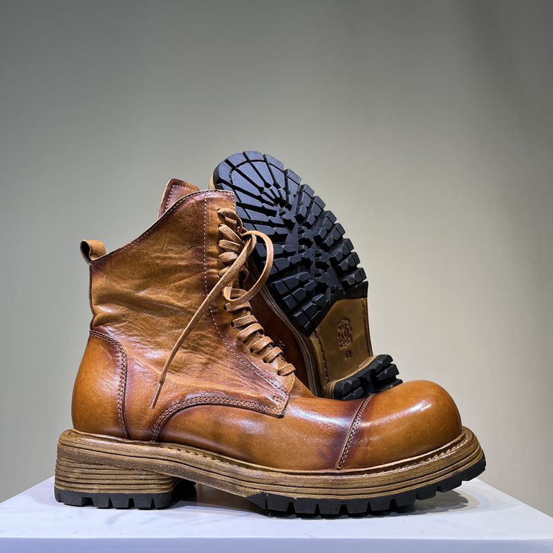Men's Washed Good Year Craft Vintage Wind Men's Martin Boots