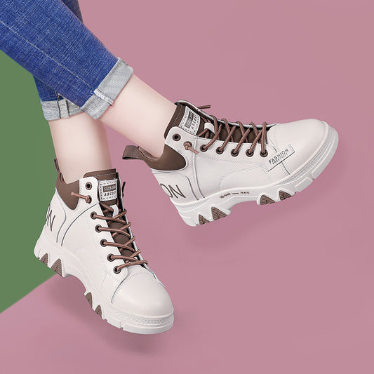 Women's Neighbor Angel Martin Female Platform Booties Women's Leather Boots