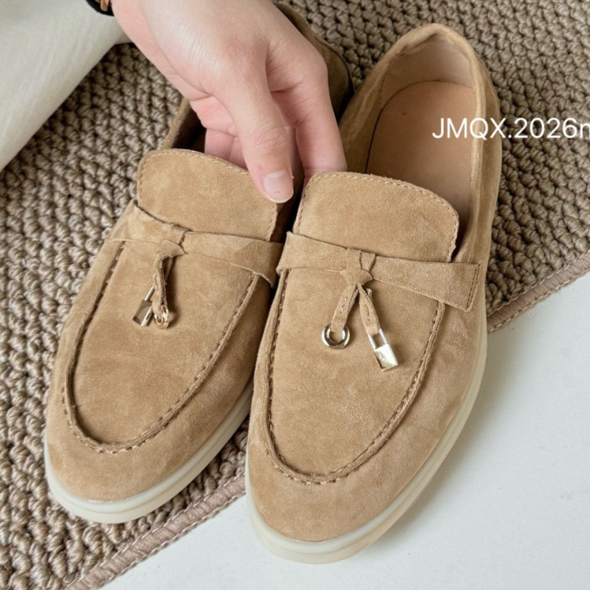 Women's Spring Slip-on Lazy Two-way Tassel Retro Women's Casual Shoes