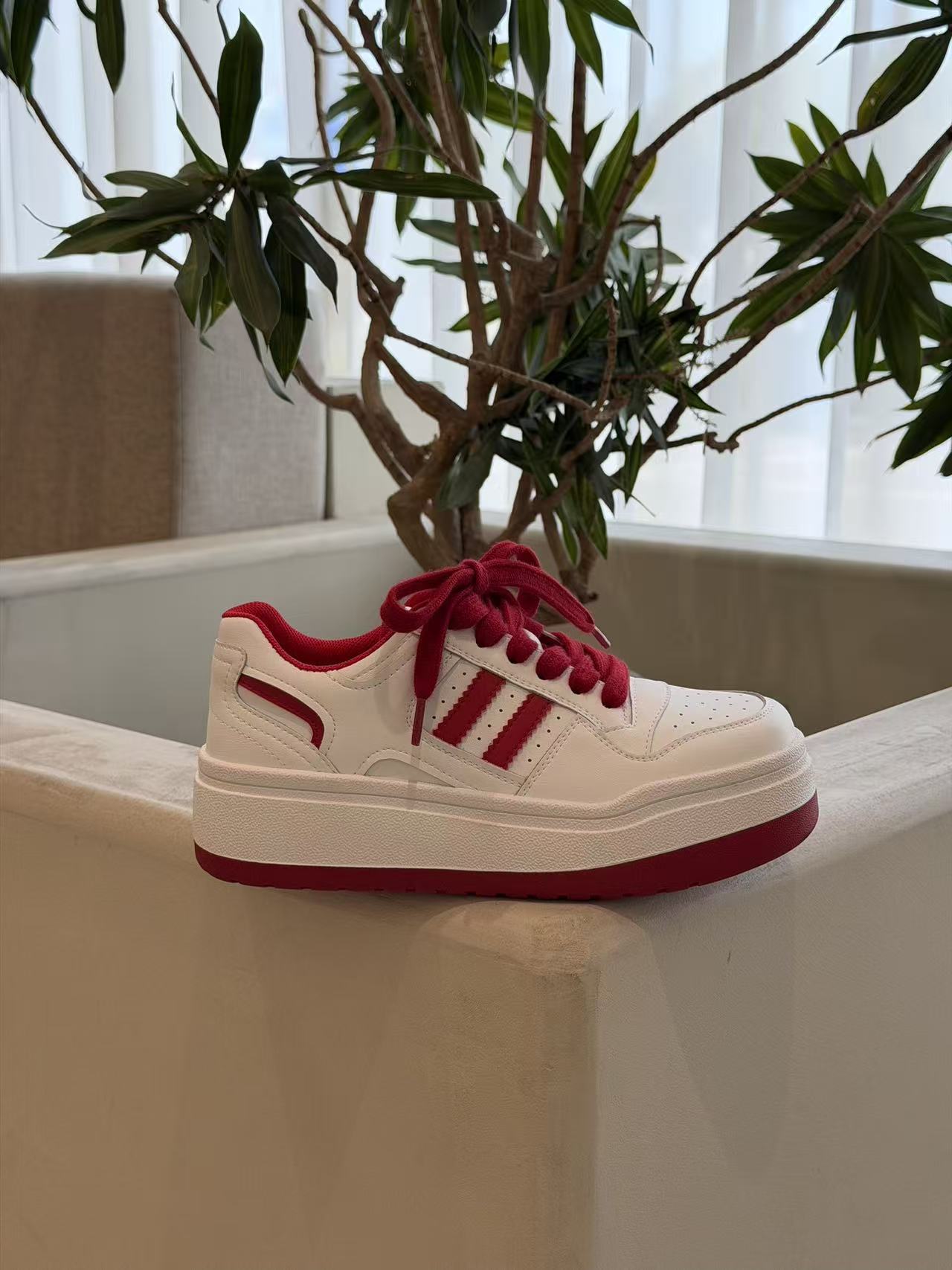 Attractive Classic Women's Platform White Sports Women's Casual Shoes