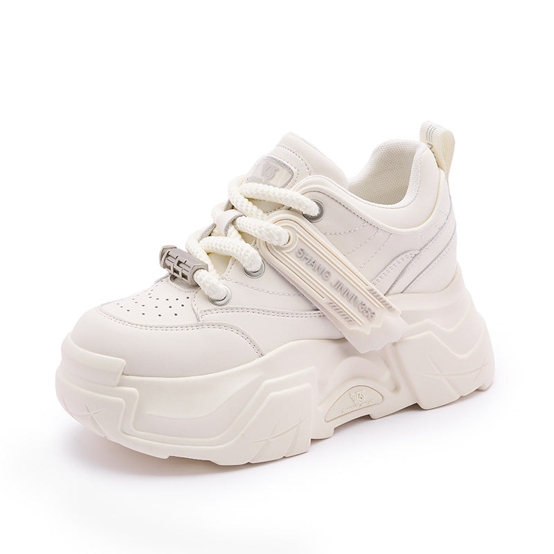 Women's European Goods Platform Dad Trendy Spring Small Height Women's Sports Shoes