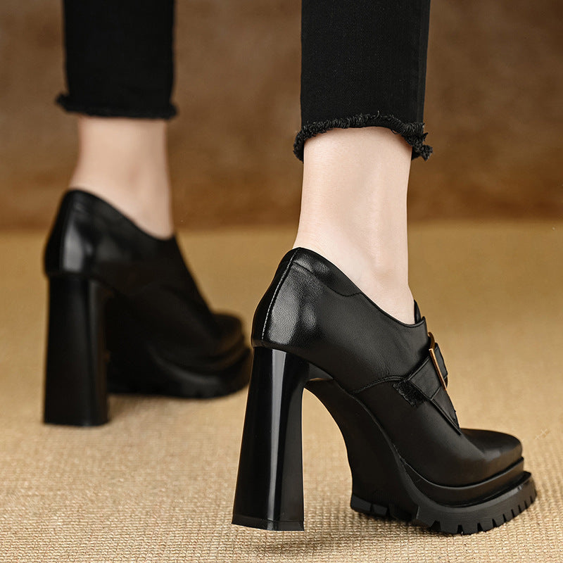 Pumps Thick Bottom Waterproof Platform Super High Temperament Not Tired Women's Fashion Shoes