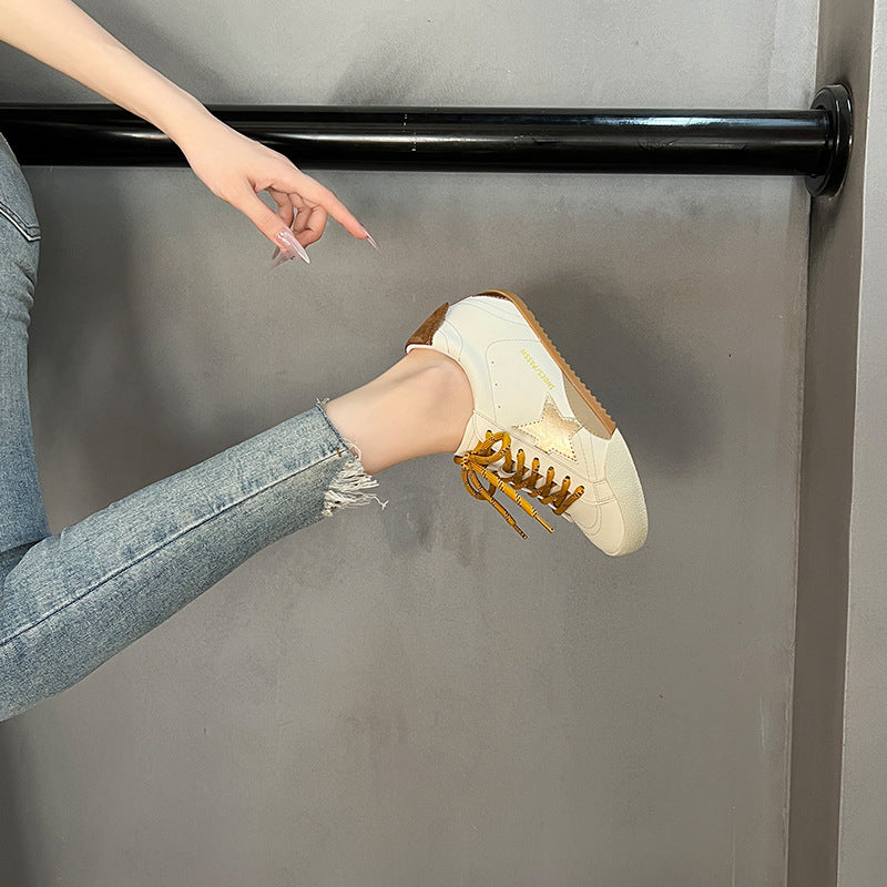 Women's Distressed Height Increasing Insole German Training Women's Casual Shoes