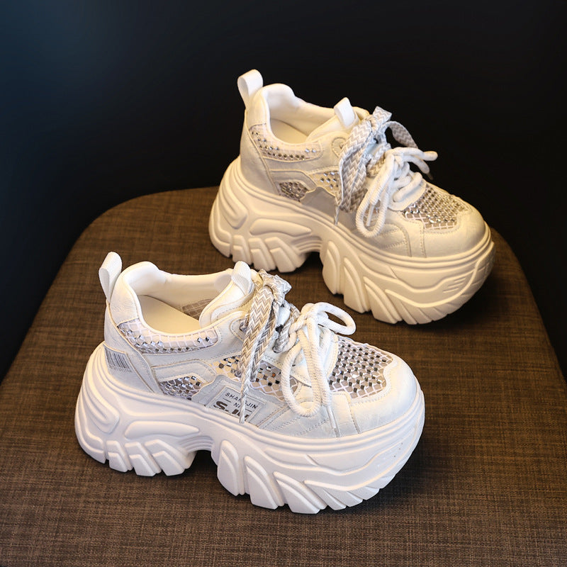 Women's Platform Height Increasing Insole Dad Sports Casual Shoes