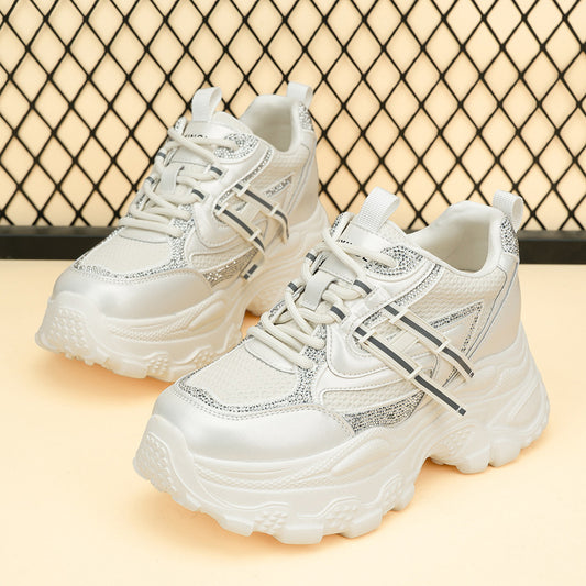 Stylish Live Mesh Breathable Platform Dad Sports Casual Shoes