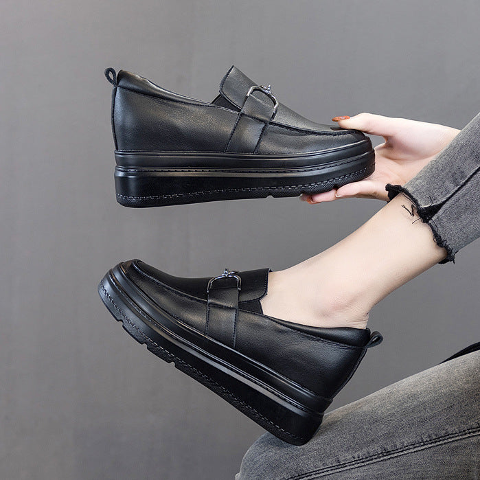 Women's Platform With Hidden Authentic Small Size Heels