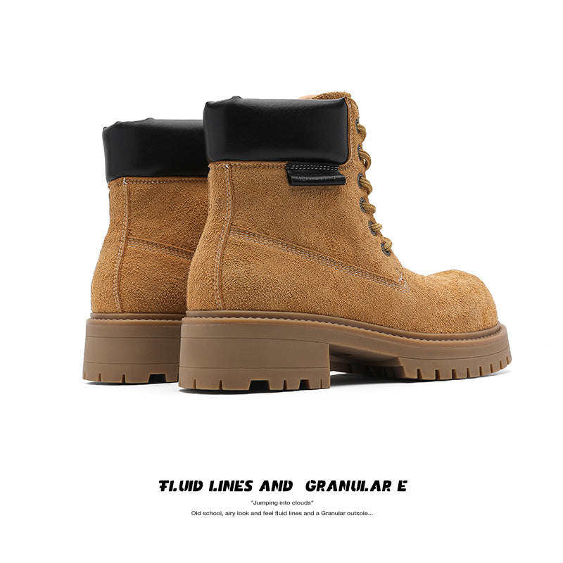Design Trendy Big Head Autumn Thick-soled British Men's Martin Boots