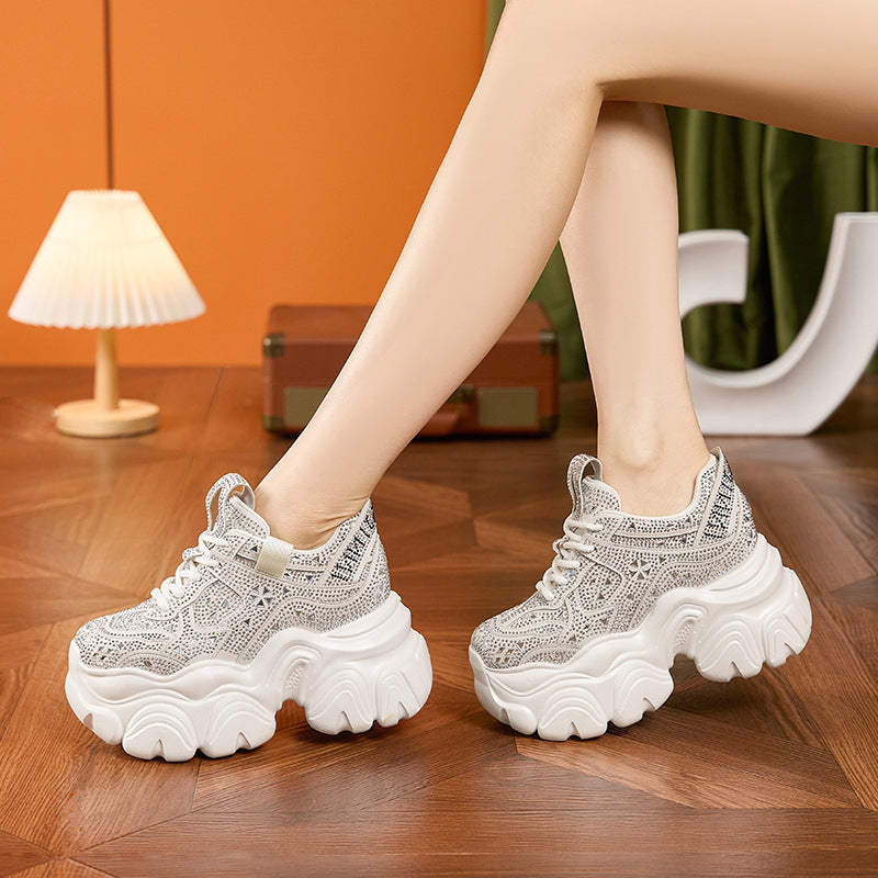 Women's Height Increasing Insole Dad Spring Platform Women's Sports Shoes