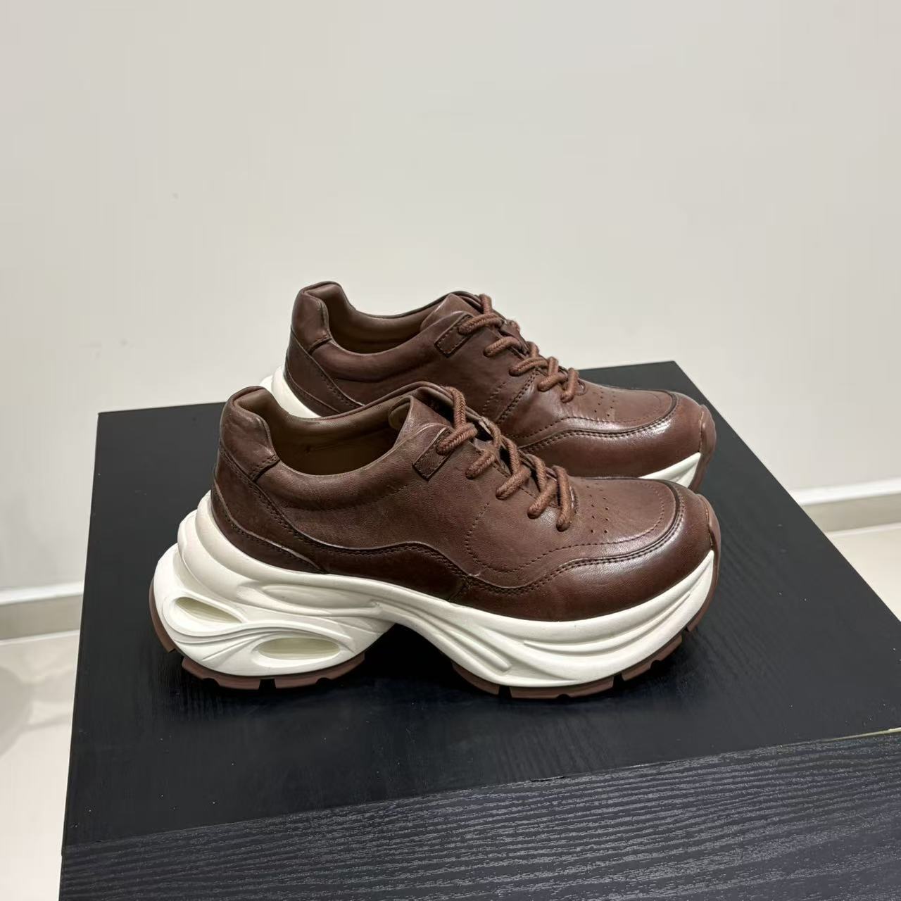 Women's Horse Dad Autumn Genuine Thick Bottom Small Height Women's Sports Shoes