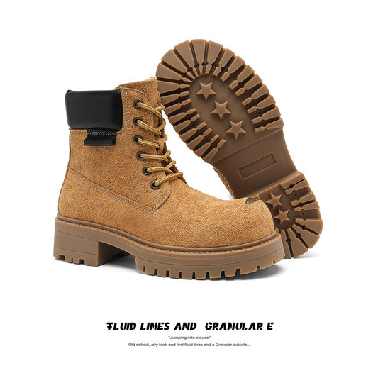 Design Trendy Big Head Autumn Thick-soled British Men's Martin Boots