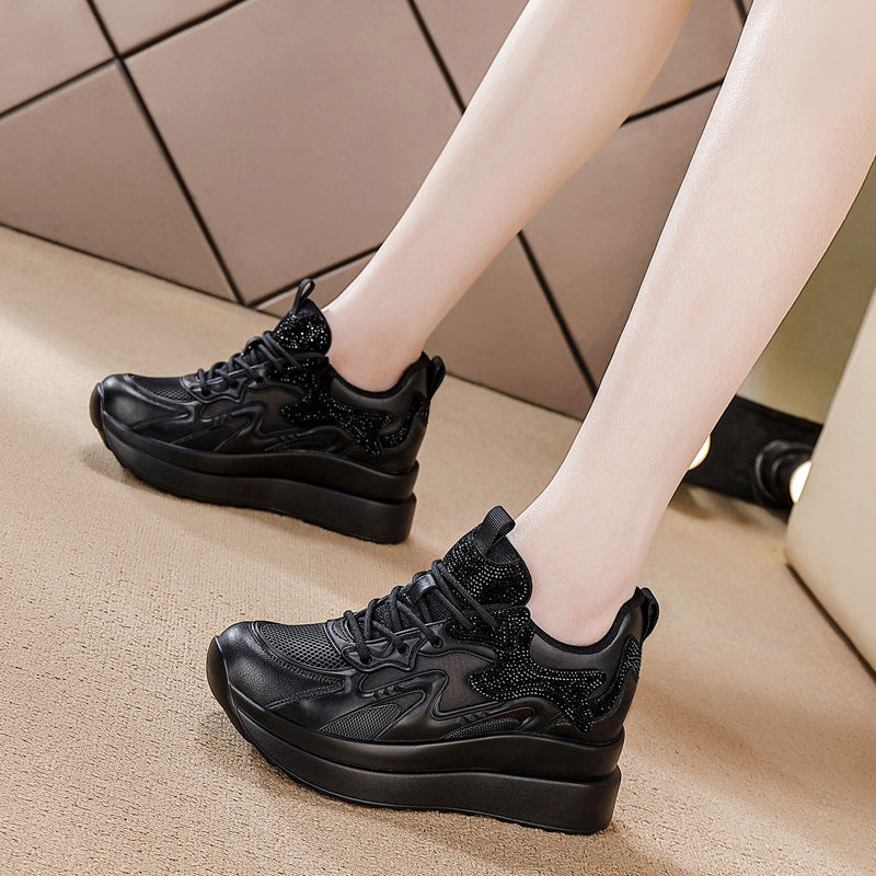 Women's Bottom Height Increasing Insole Fashion Exercise Men's Shoes