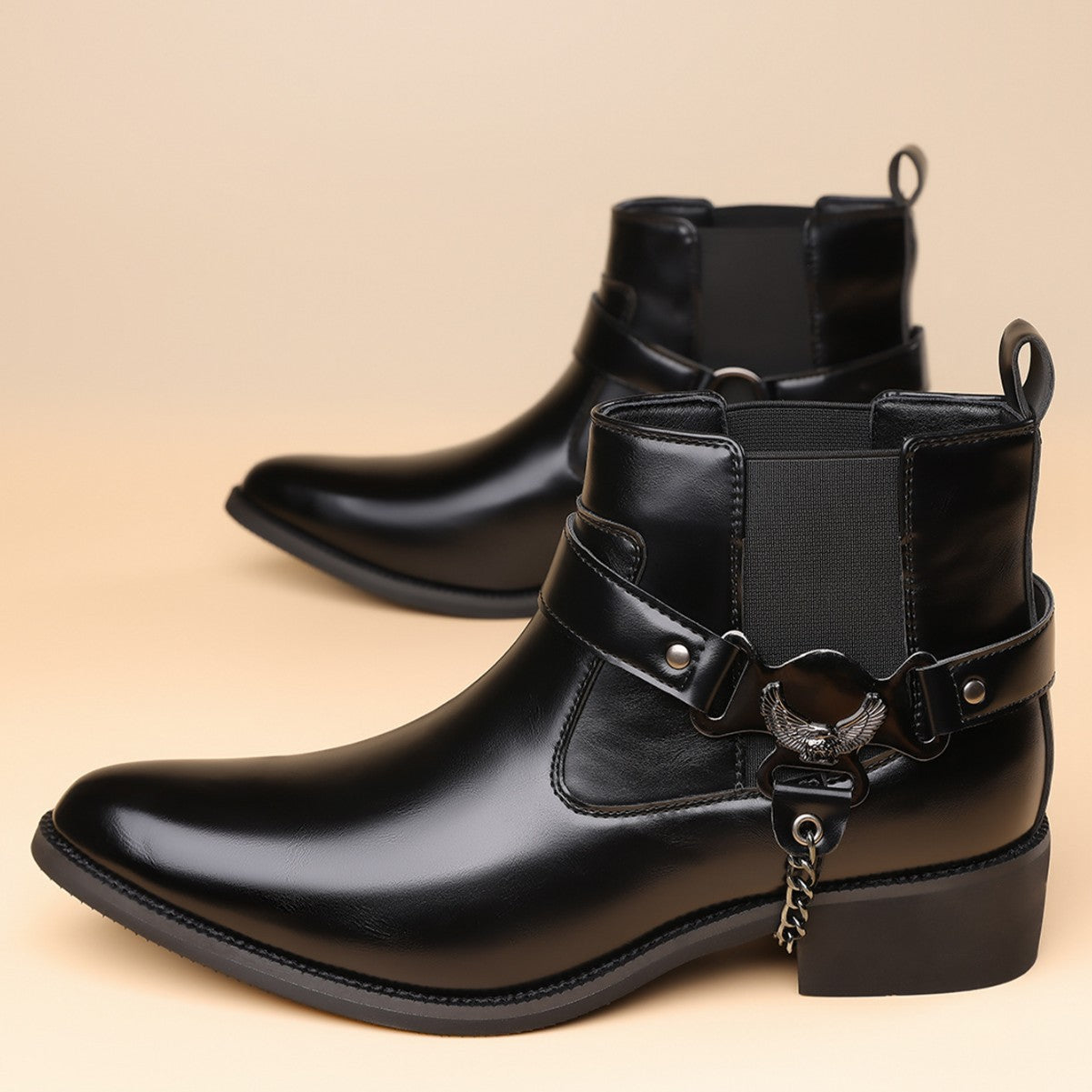 Size British Style Fashion Retro Solid Men's Martin Boots