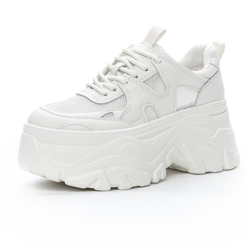 Women's Dad Spring Thick Sole Increased Breathable Sports Women's Casual Shoes