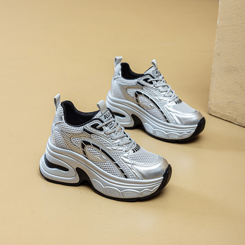 Women's Thick Bottom Platform Dad Autumn Breathable Women's Sports Shoes