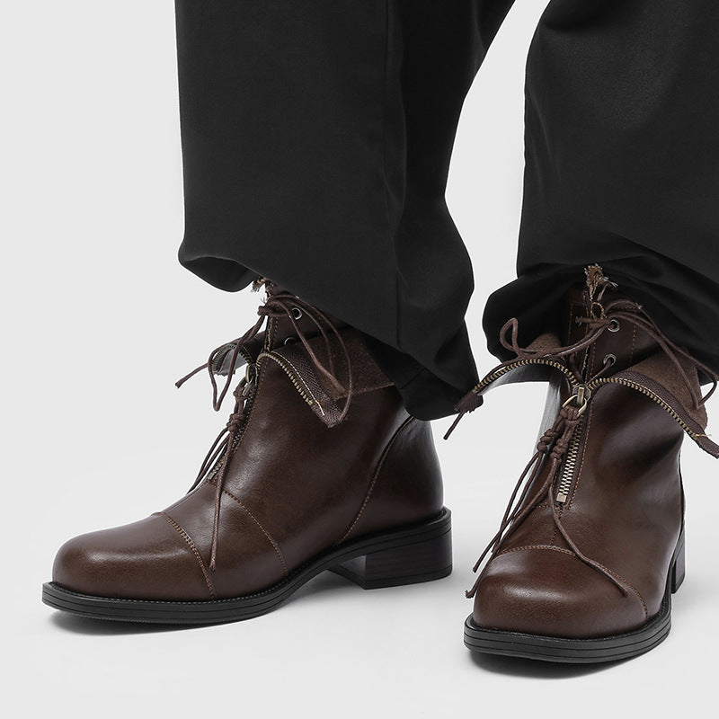 Men's Outdoor Advanced Wandering Nomadic Style Thick Men's Martin Boots