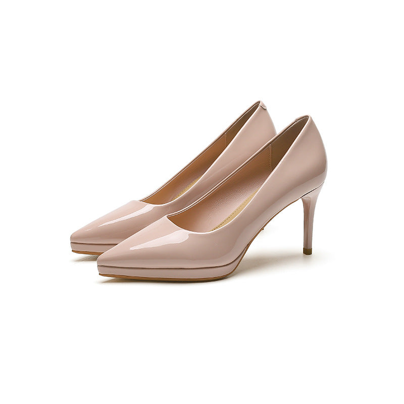 Women's Waterproof Platform High Autumn Pointed Stiletto Heels
