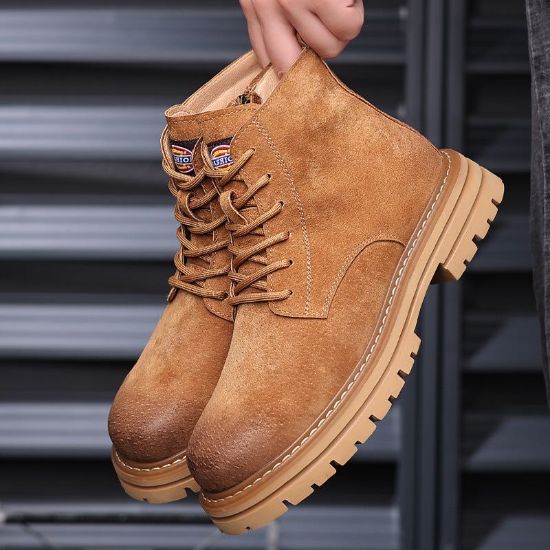 Men's Vintage Autumn Short Trendy Worker British Men's Martin Boots
