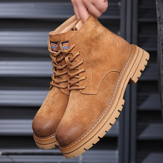 Men's Vintage Autumn Short Trendy Worker British Men's Martin Boots